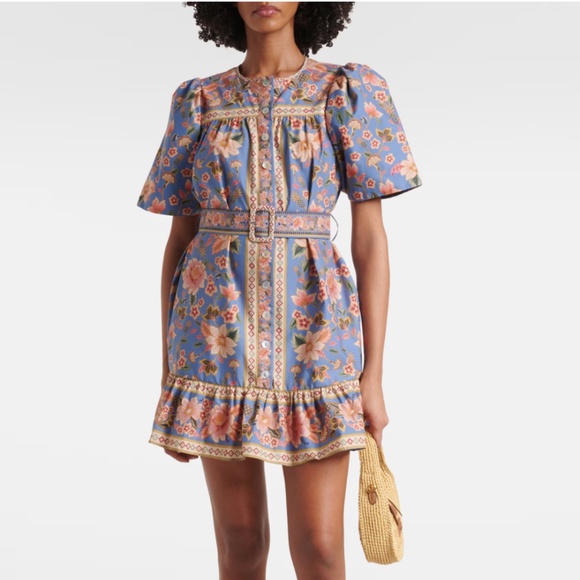 FARM Rio Tapestry Printed Mini Dress - Picture 1 of 7